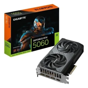 Tarjeta Gráfica Gigabyte GeForce RTX 5060 WINDFORCE OC 8GB GDDR7 Reflex 2 RTX AI DLSS4